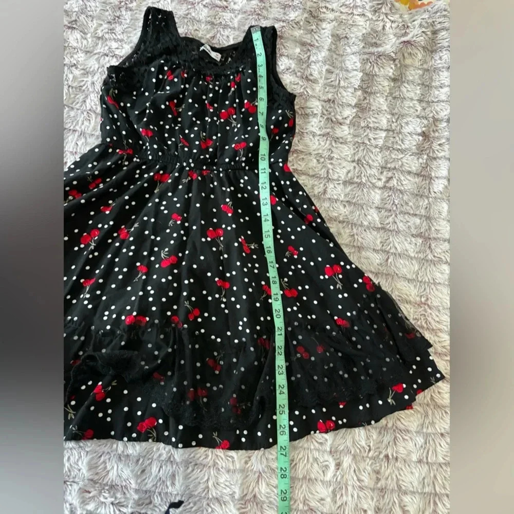 Epic Threads Girls Black and Red Cherry Dress Size Medium - Picture 11 of 13